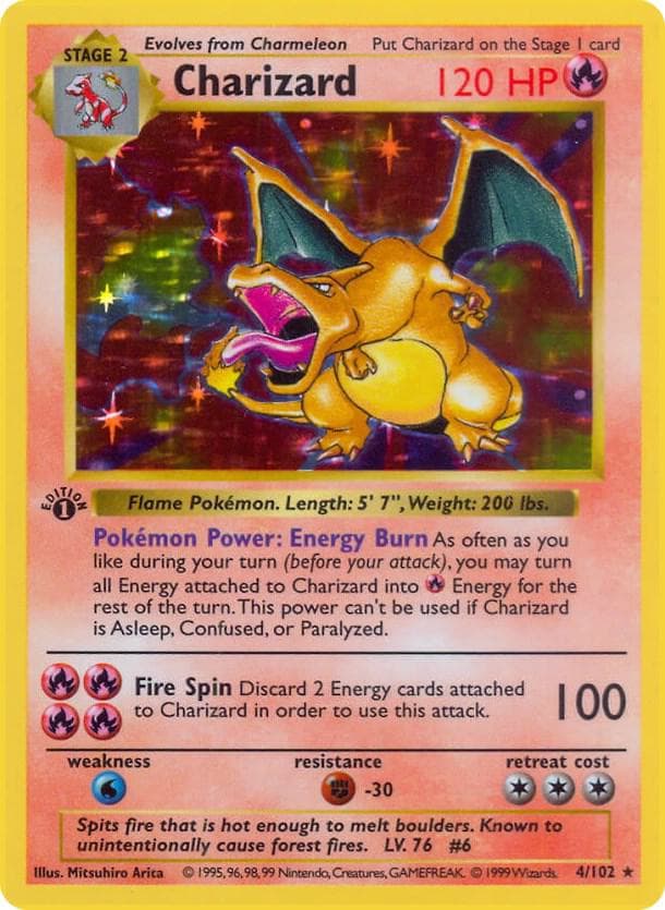 Charizard carta Pokémon TCG