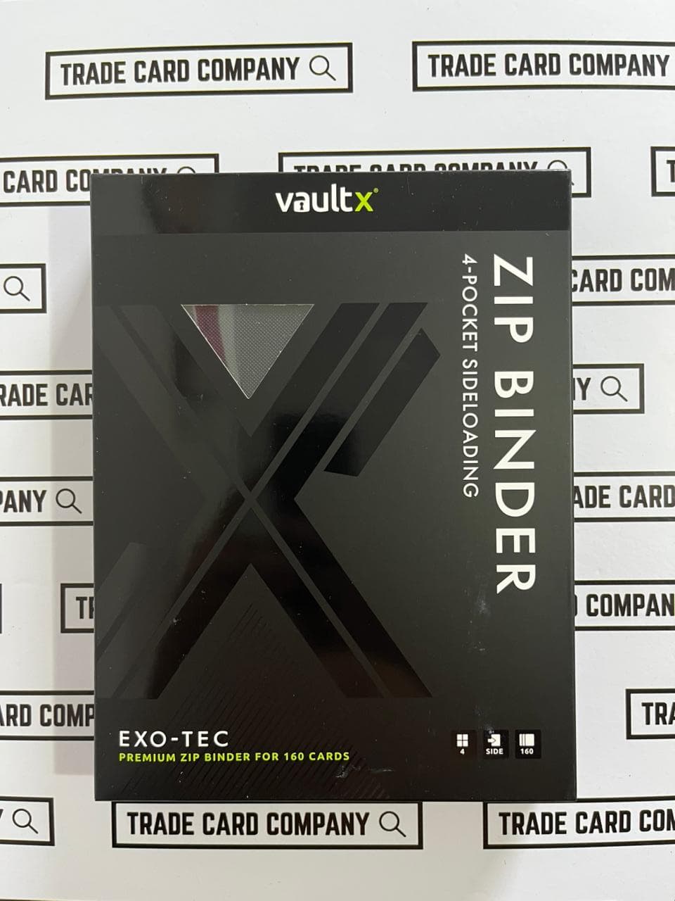 VaultX Zip Binder 4 Pocket Signature Black - Accesorios | Trade Card Company