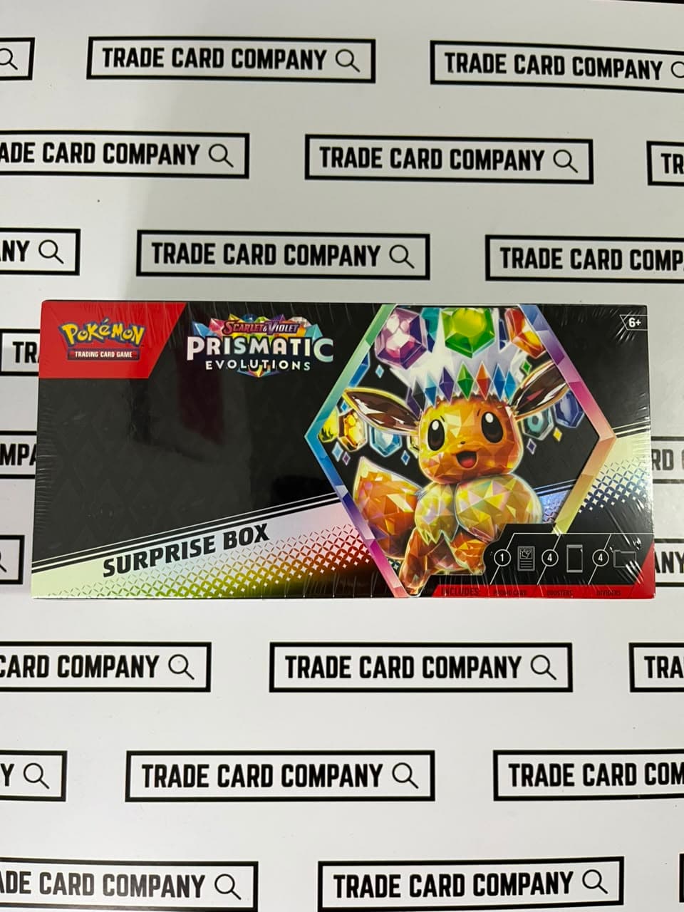 Prismatic Evolutions Surprise Box - Pokemon | Trade Card Company